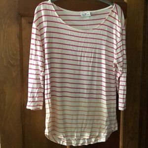 Ombré stripes quarter sleeve